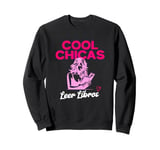 Cool Chicas Leer Libros, Cute Book Reader Woman Library Sweatshirt