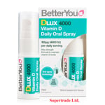 BetterYou DLUX 4000 Spray Vitamin D Daily Oral Spray - 15ml X 6