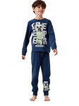 NAME IT Minecraft Cotton Pyjama Set, Dark Denim