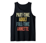 ANNETTE Personalized Retro Girls Part-Time ANNETTE Name Tank Top