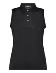 Classic Fit Sleeveless Tour Polo Shirt Sport T-shirts & Tops Polos Black Ralph Lauren Golf