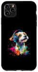 iPhone 11 Pro Max Artistic Colorful Jack Russell Terrier Headphones Dog Jacky Case