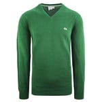 Lacoste Cotton Mens Green Sweater - Size Small