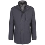 Parka Bugatti Grande Taille avec manches longues et col montant et zippé noir