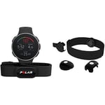 Polar Montre Intelligente Vantage V Titan, Multisport Gps Premium Pour Le Triathlon, Sans Suivi De La Fréquence Cardiaque, Étanche. Noir Rouge, Taille