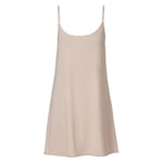 Trofe Slip Dress Beige polyamid Large Dame