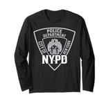 NYPD New York Police Department US Blue-Lined Long Sleeve T-Shirt