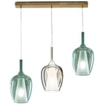 Lustre en verre coloré Gea Luce ofelia s e27 plafonnier led