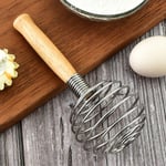 Hand-held Spring Egg Whisk Stainless Steel Egg Mixer Spiral Egg Beater  Butter