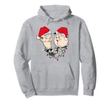 Laurel & Hardy Comic Comedy Duo Christmas Hats Pullover Hoodie