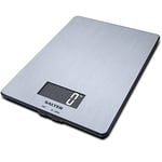Salter Digital Kitchen Scale Silver 5kg Electronic Weighing Scales Easy Clean