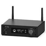 Arylic H50 Hi-Fi Multiroom WiFi Amplifier with Bluetooth aptX HD, HDMI ARC, AirPlay & Spotify Streaming for Wireless Home Music .Support 192Khz/24bits HD Music Transmission & Reception.50W*2 Amplifier