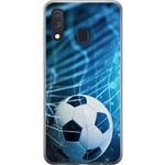 Samsung Galaxy A40 Transparent Mobilskal Fotboll