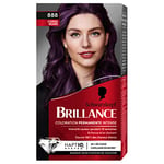 Schwarzkopf - Brillance - Coloration Cheveux Permanente Intense - Brillance Eclat Diamant - Couvre 100% des Cheveux Blancs - Masque Soin Fixateur de Couleur - Cerise Noir 888