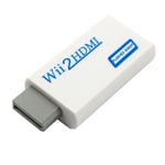 1080p Wii à HDMI Convertisseur 3.5mm Adaptateur Wii2HDMI Audio HD Sortie Vidéo, une Meilleure Compatibilité et La Stabilité blanc