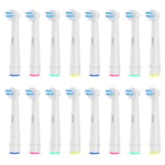 16pcs Interspace Toothbrush Heads, Compatible with Braun Oral B Electric Toothbrushes for Cleaning Crevices, Bridges and Implants.