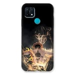 Cokitec Coque pour Oppo A15 Manga One Piece Ace Noir Multicolore