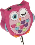 My Doodles Fun Novelty Children's Character 3.5 mm HeadphoneSplitter - Owl