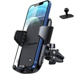 UNBREAKcable Support Telephone Voiture Grille d'aération [2 en 1] Universel Porte Telephone Voiture Tableau de Bord Rotation 360° Kit Telephone Voiture avec iPhone, Samsung, Huawei, Xiaomi