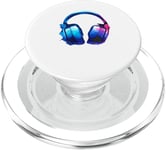 Casque Musique Chant Chanteur Chanson PopSockets PopGrip pour MagSafe