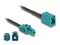 Delock - Antennkabel - Mini Fakra Z Connector (Hane) Till Fakra Z-Kontakt (Hona) - 1 M - Ral 5021, Vattenblå