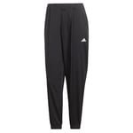 adidas Women's AEROREADY Train Essentials Minimal Branding Woven Pants, Black/White, L