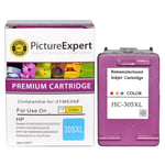 Text Quality HP 305XL High Capacity Tri-Colour Ink Cartridge