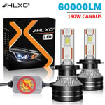 6000 K blanc froid 9012 (HIR2) K5C H7 LED 60000LM Phares Canbus 8000K H1 H4 H11 9012 HIR2 H8 H9 9005 9006 HB3 HB4 Haute Puissance 6000K 5570 CSP Puces ""Nipseyteko