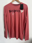 under armour Project Rock Mens Respect t shirt Long Sleeve Size Medium New