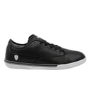 Puma Novellino Scuderia Ferrari Black Leather Lace Up Mens Trainers 304664 01 - Size UK 5.5