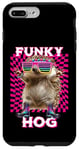 Coque pour iPhone 7 Plus/8 Plus Funky Hog, joli hérisson, disco, danse, rave trance