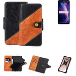 Couverture de téléphone portable pour Meizu X8 Case Cover noir brun clair