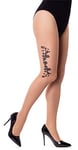 NOQ Collants fantaisie pour dames 20 deniers collants sexy sensuels aux pieds minces mat transparent, Rarity Naturel M