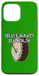 Coque pour iPhone 13 Pro Max St Patrick Day Bodhran Drummer Drums Percussion Musicien