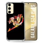 Cokitec Coque Renforcée pour Samsung Galaxy S24 Plus Manga Fairy Tail Logo Noir