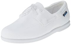 Sebago Men's Monterey Boat Shoe, White, 8 UK