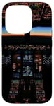 Coque pour iPhone 14 Pro Avion Cockpit Vol Esthétique Night Instruments Pilote