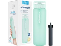 Wessper Vattenflaska I Glas Wessper Activemax 680Ml Mint