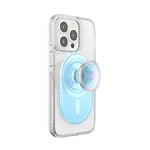 PopSockets: PopGrip pour MagSafe - Support et Poignée pour Smartphone et Coques avec Un Top Interchangeable - Opalescent Blue