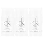 3-pack Calvin Klein CK One Deostick 75ml