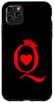 Coque pour iPhone 11 Pro Max Jeu de cartes à jouer Queen Of Hearts King Of Hearts