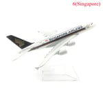 Originalmodell A380 Airbus flygplan modell flygplan Diecast modell Singapore One Size