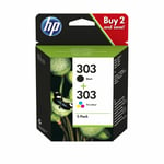 Original HP 303 Black & Colour Ink Cartridge Combo Pack For TANGO X Printer