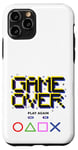 Coque pour iPhone 11 Pro Game Over Vintage Retro Jeux Vidéo Gaming