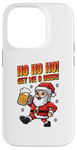 iPhone 14 Pro Ho Ho Ho! Get Me A Beer! 8-bit Santa Christmas Festive Beer Case