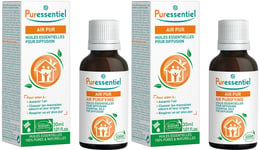 Puressentiel Diffuse Air Pur Huiles Essentielles pour Diffusion Huile 2x30 ml