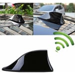 Antenne de Voiture Universelle en Forme d'aileron de Requin - Antenne Radio fm/am pour Auto suv Camion Van (Noir)