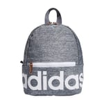 adidas Unisex Linear Mini Backpack, Jersey Onix/White/Rose Gold, ONE SIZE