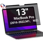 Macbook Pro 13 tum (2016-2022, M1, M2) Sekretessfilter Magnetiskt Skydd Avtagbart och Återanvändbart Skärmskydd Repskydd Enkelt att Installera På Sekunder