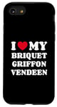 Coque pour iPhone SE (2020) / 7 / 8 Briquets Griffons Vendéens I Love My Briquet Griffon Vendeen